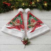 Funny Christmas Chicken Christmas Santa Hat Merry F Caw F - Wonder Print Shop