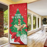 Funny Christmas Chicken Door Cover Merry F Caw F - Wonder Print Shop