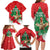 Funny Christmas Chicken Family Matching Long Sleeve Bodycon Dress and Hawaiian Shirt Merry F Caw F - Wonder Print Shop