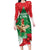 Funny Christmas Chicken Family Matching Long Sleeve Bodycon Dress and Hawaiian Shirt Merry F Caw F - Wonder Print Shop
