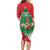 Funny Christmas Chicken Family Matching Long Sleeve Bodycon Dress and Hawaiian Shirt Merry F Caw F - Wonder Print Shop