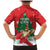 Funny Christmas Chicken Family Matching Mermaid Dress and Hawaiian Shirt Merry F Caw F - Wonder Print Shop