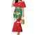 Funny Christmas Chicken Family Matching Mermaid Dress and Hawaiian Shirt Merry F Caw F - Wonder Print Shop