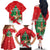 Funny Christmas Chicken Family Matching Off The Shoulder Long Sleeve Dress and Hawaiian Shirt Merry F Caw F - Wonder Print Shop