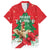 Funny Christmas Chicken Family Matching Off The Shoulder Long Sleeve Dress and Hawaiian Shirt Merry F Caw F - Wonder Print Shop