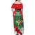 Funny Christmas Chicken Family Matching Off Shoulder Maxi Dress and Hawaiian Shirt Merry F Caw F - Wonder Print Shop