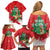 Funny Christmas Chicken Family Matching Off Shoulder Short Dress and Hawaiian Shirt Merry F Caw F - Wonder Print Shop