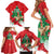 Funny Christmas Chicken Family Matching Short Sleeve Bodycon Dress and Hawaiian Shirt Merry F Caw F - Wonder Print Shop