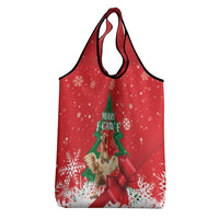 Funny Christmas Chicken Grocery Bag Merry F Caw F - Wonder Print Shop