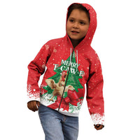 Funny Christmas Chicken Kid Hoodie Merry F Caw F - Wonder Print Shop