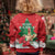 Funny Christmas Chicken Kid Ugly Christmas Sweater Merry F Caw F - Wonder Print Shop