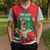 Funny Christmas Chicken Christmas Knitted V-Neck Vest Merry F Caw F - Wonder Print Shop