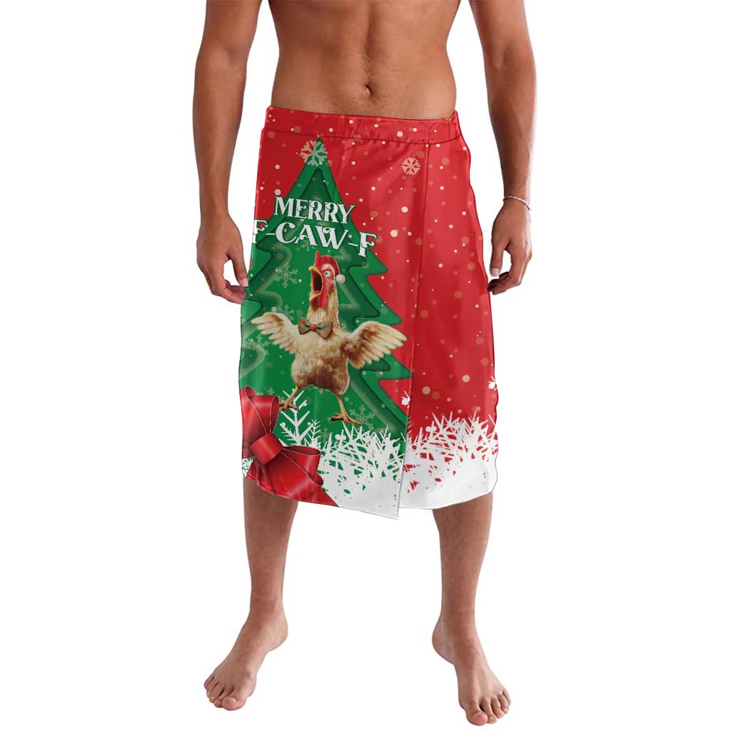 Funny Christmas Chicken Lavalava Merry F Caw F - Wonder Print Shop