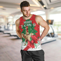 Funny Christmas Chicken Men Tank Top Merry F Caw F - Wonder Print Shop