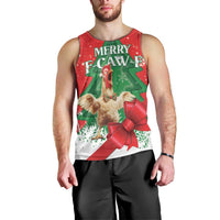 Funny Christmas Chicken Men Tank Top Merry F Caw F - Wonder Print Shop