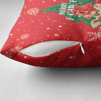 Funny Christmas Chicken Pillow Cover Merry F Caw F - Wonder Print Shop