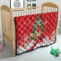Funny Christmas Chicken Quilt Merry F Caw F - Wonder Print Shop