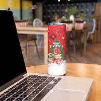 Funny Christmas Chicken Skinny Tumbler Merry F Caw F - Wonder Print Shop