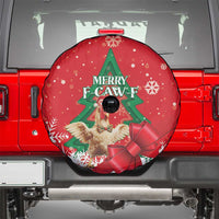 Funny Christmas Chicken Spare Tire Cover Merry F Caw F - Wonder Print Shop