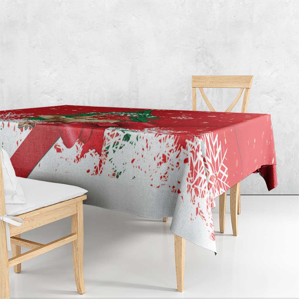 Funny Christmas Chicken Tablecloth Merry F Caw F - Wonder Print Shop