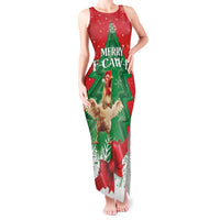 Funny Christmas Chicken Tank Maxi Dress Merry F Caw F - Wonder Print Shop