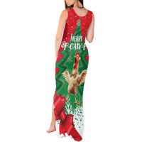 Funny Christmas Chicken Tank Maxi Dress Merry F Caw F - Wonder Print Shop