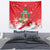 Funny Christmas Chicken Tapestry Merry F Caw F - Wonder Print Shop