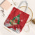 Funny Christmas Chicken Tote Bag Merry F Caw F - Wonder Print Shop
