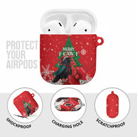 Funny Christmas Raven AirPods Case Merry F Caw F - Wonder Print Shop