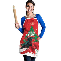 Funny Christmas Raven Apron Merry F Caw F - Wonder Print Shop