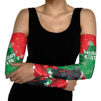 Funny Christmas Raven Arm Sleeves Merry F Caw F - Wonder Print Shop