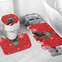 Funny Christmas Raven Bathroom Set Merry F Caw F - Wonder Print Shop