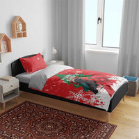 Funny Christmas Raven Bedding Set Merry F Caw F - Wonder Print Shop