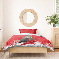 Funny Christmas Raven Bedding Set Merry F Caw F - Wonder Print Shop