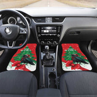 Funny Christmas Raven Car Mats Merry F Caw F - Wonder Print Shop