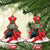 Funny Christmas Raven Ceramic Ornament Merry F Caw F - Wonder Print Shop