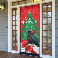 Funny Christmas Raven Door Cover Merry F Caw F - Wonder Print Shop