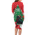 Funny Christmas Raven Family Matching Long Sleeve Bodycon Dress and Hawaiian Shirt Merry F Caw F - Wonder Print Shop