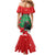 Funny Christmas Raven Family Matching Mermaid Dress and Hawaiian Shirt Merry F Caw F - Wonder Print Shop
