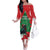 Funny Christmas Raven Family Matching Off The Shoulder Long Sleeve Dress and Hawaiian Shirt Merry F Caw F - Wonder Print Shop