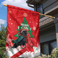 Funny Christmas Raven Garden Flag Merry F Caw F - Wonder Print Shop