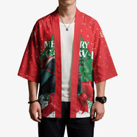 Funny Christmas Raven Kimono Merry F Caw F - Wonder Print Shop