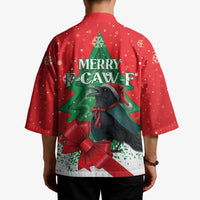 Funny Christmas Raven Kimono Merry F Caw F - Wonder Print Shop