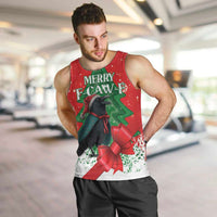 Funny Christmas Raven Men Tank Top Merry F Caw F - Wonder Print Shop