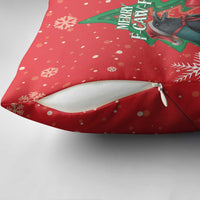 Funny Christmas Raven Pillow Cover Merry F Caw F - Wonder Print Shop