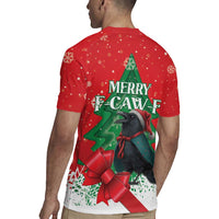 Funny Christmas Raven Rugby Jersey Merry F Caw F - Wonder Print Shop