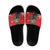Funny Christmas Raven Slide Sandals Merry F Caw F - Wonder Print Shop