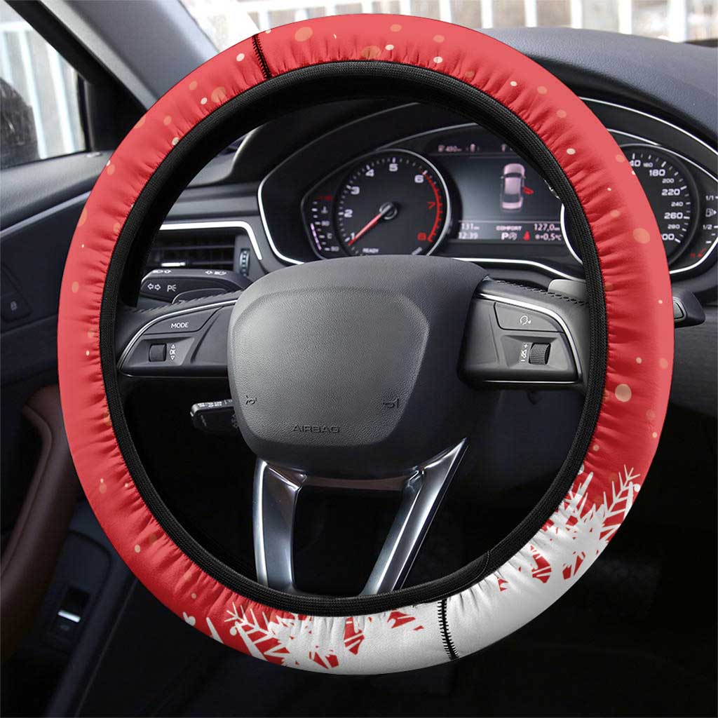 Funny Christmas Raven Steering Wheel Cover Merry F Caw F - Wonder Print Shop