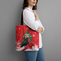 Funny Christmas Raven Tote Bag Merry F Caw F - Wonder Print Shop