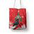 Funny Christmas Raven Tote Bag Merry F Caw F - Wonder Print Shop